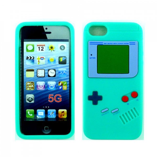 Wholesale iPhone 5 5S 3D Game Case (Teal)